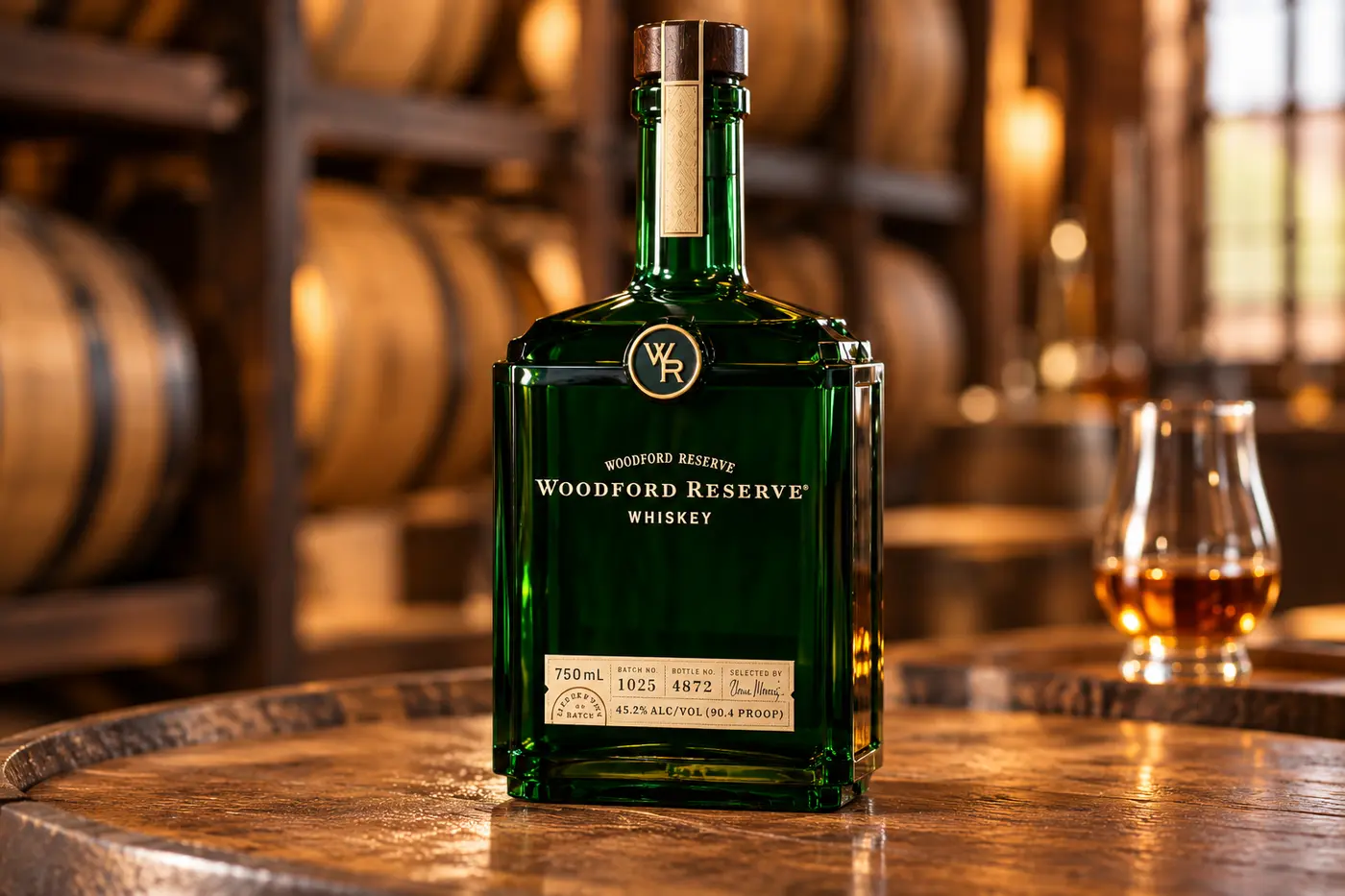 בקבוק Woodford Reserve אמיתי